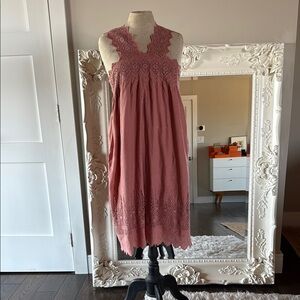 Ulla Johnson Nell Dusty Rose Mini Dress